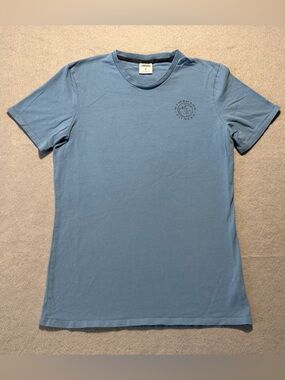 Gymshark Mens Medium Blue Legacy T Shirt Gym Fitness Athletic Tee